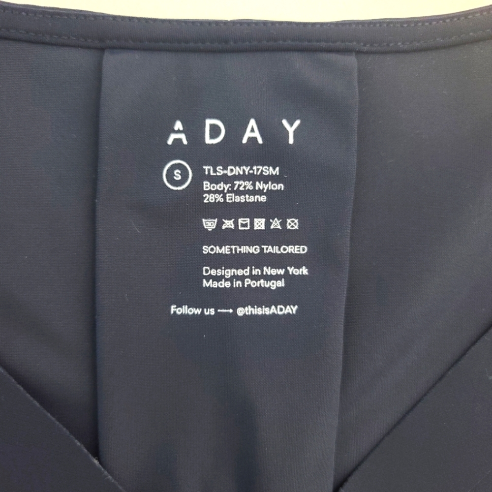 ADAY Something Tailored Shirt Top In Navy Blue - Picture 5 of 11